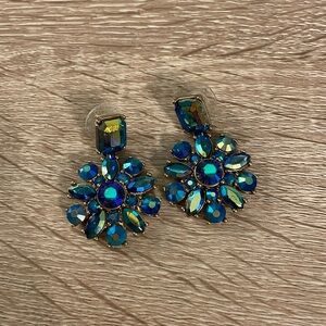 Jcrew Blue Gem Earrings